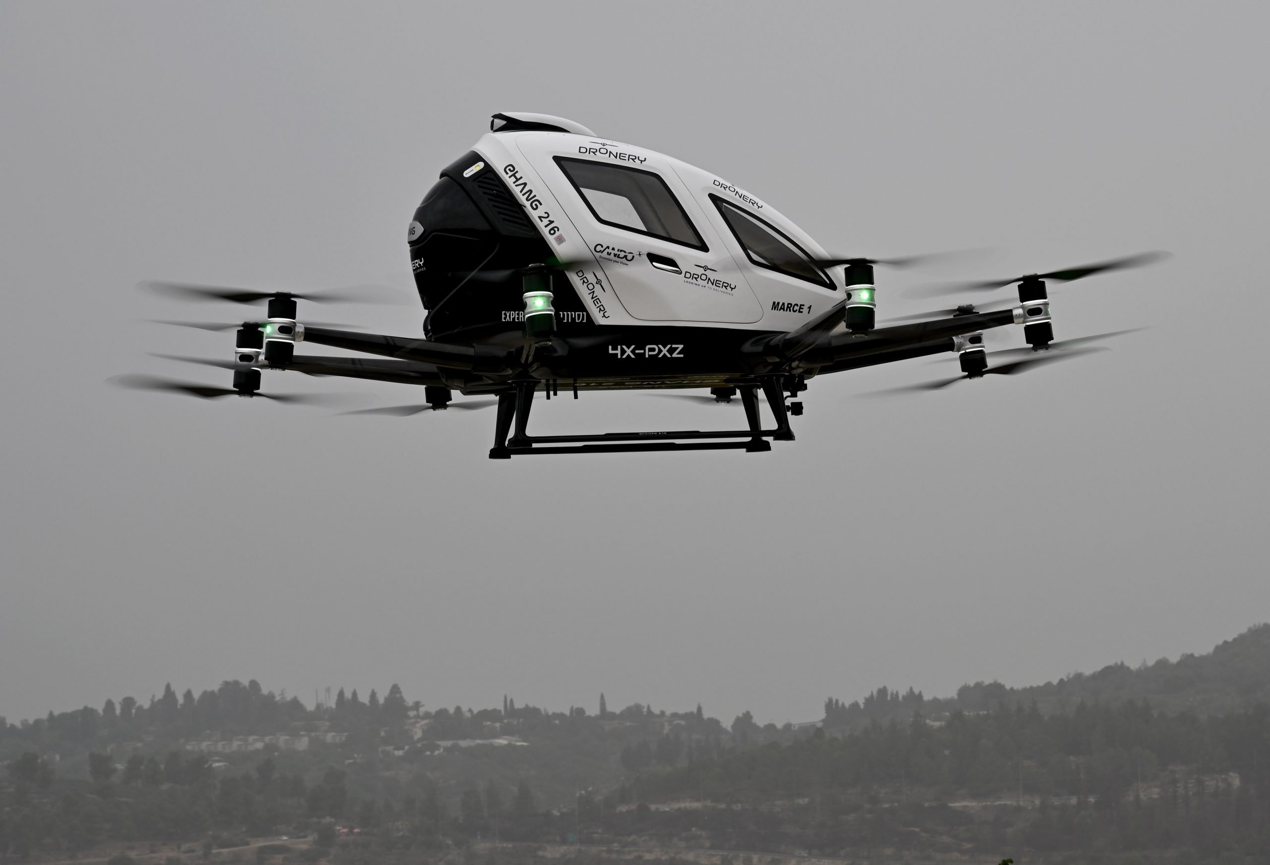 Drona-taxi, Soluția Inedită Testată Deasupra Ierusalimului Pentru Transport și Decongestionarea Traficului | FOTO